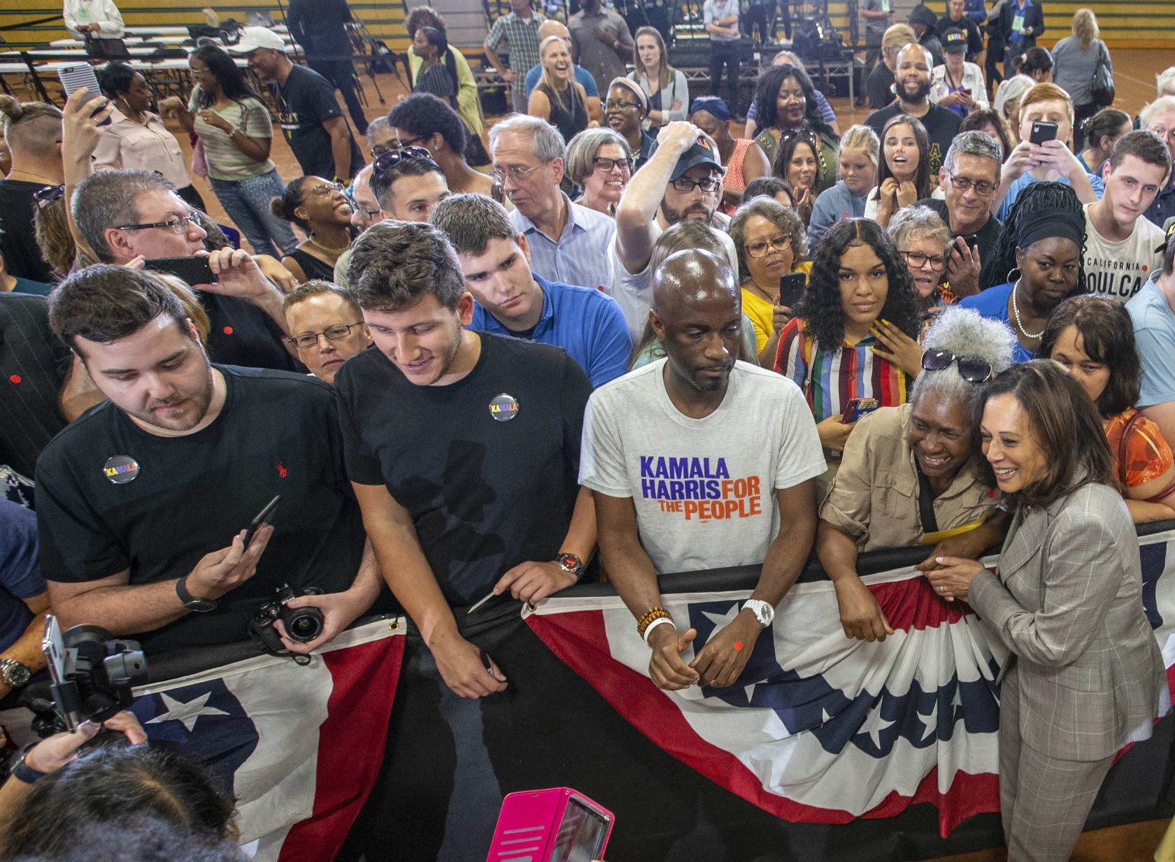 Kamala Harris campaigns in Greensboro